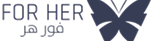 شعار FOR HER - متجر يستخدم تطبيق زيادة
